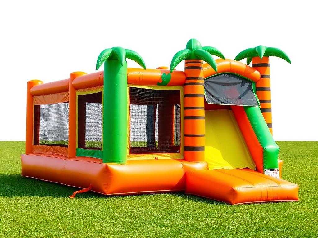 Tropical Combo Bouncer w/ Slide